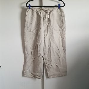 J.jill linen cropped pants 16p